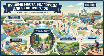 Где в Белгороде покататься на велосипеде: лучшие места для прогулок и отдыха